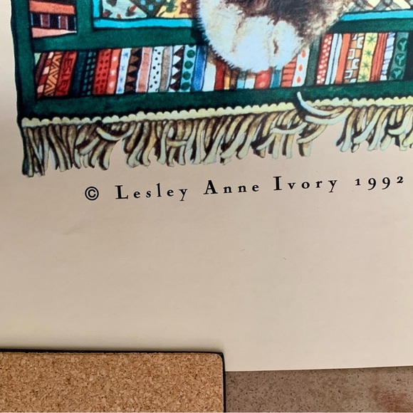 1992 Poster Print “Cats Know Best” By Lesley Anne Ivory - Picture 8 of 9